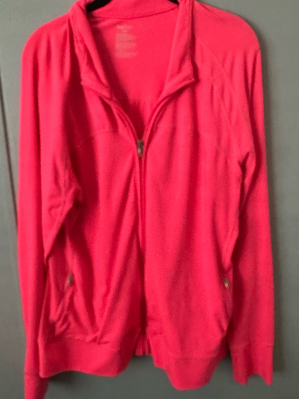 GAP Women’s Bright Pink Full-Zip Bomber Jacket